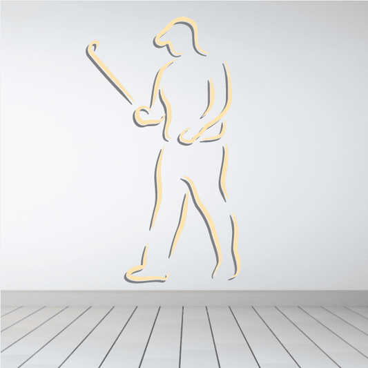 Image of Golfer Wall Decal - Vinyl Sticker - Car Sticker - Die Cut Sticker - CDSCOLOR041