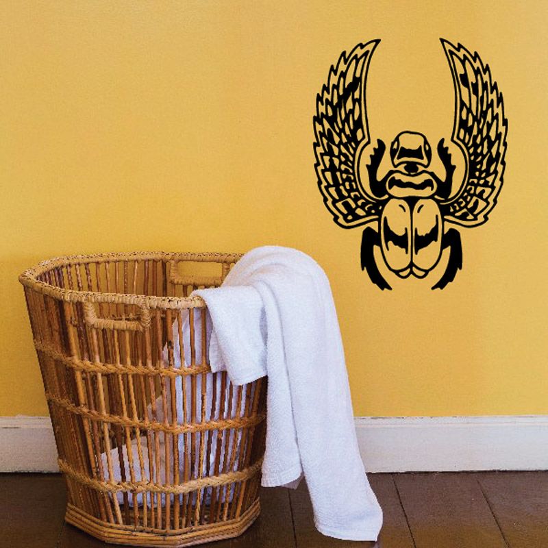 Image of Gorgeous Winged Scarab Decal