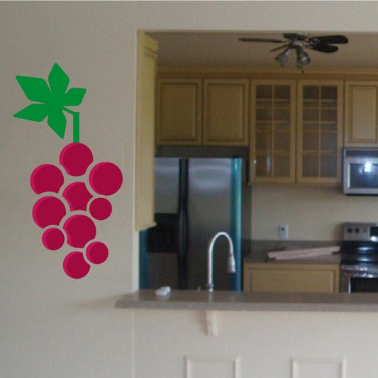 Image of Grapes Wall Decal - Vinyl Decal - Car Decal - Idcolor025