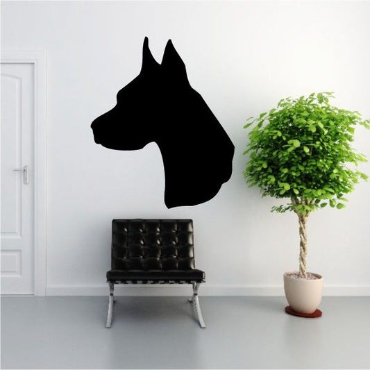 Image of Great Dane Head Profile Decal