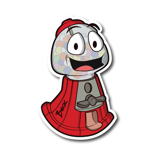 Gum Ball Machine Vinyl Sticker 03