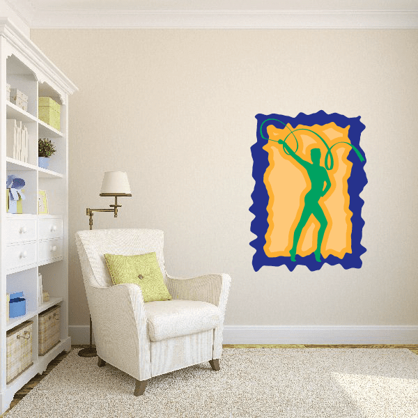 Image of Gymnastics Wall Decal - Vinyl Sticker - Car Sticker - Die Cut Sticker - CDSCOLOR013