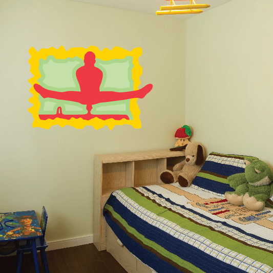 Image of Gymnastics Wall Decal - Vinyl Sticker - Car Sticker - Die Cut Sticker - CDSCOLOR023