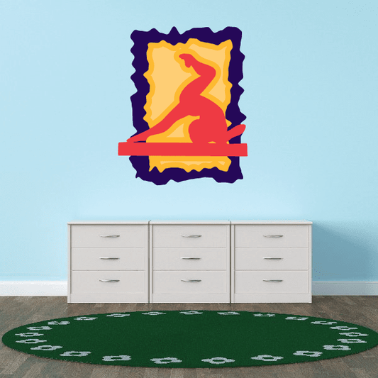 Image of Gymnastics Wall Decal - Vinyl Sticker - Car Sticker - Die Cut Sticker - CDSCOLOR035