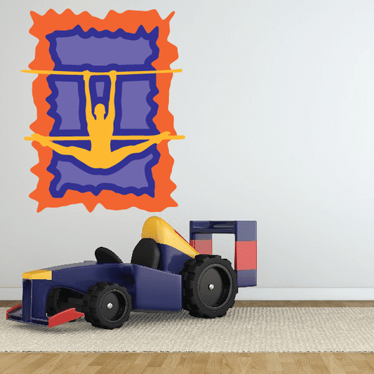 Image of Gymnastics Wall Decal - Vinyl Sticker - Car Sticker - Die Cut Sticker - CDSCOLOR037