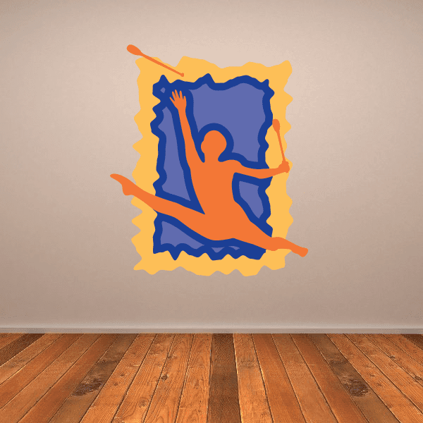 Image of Gymnastics Wall Decal - Vinyl Sticker - Car Sticker - Die Cut Sticker - CDSCOLOR038