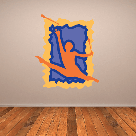 Image of Gymnastics Wall Decal - Vinyl Sticker - Car Sticker - Die Cut Sticker - CDSCOLOR038
