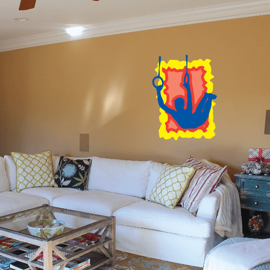 Image of Gymnastics Wall Decal - Vinyl Sticker - Car Sticker - Die Cut Sticker - CDSCOLOR039