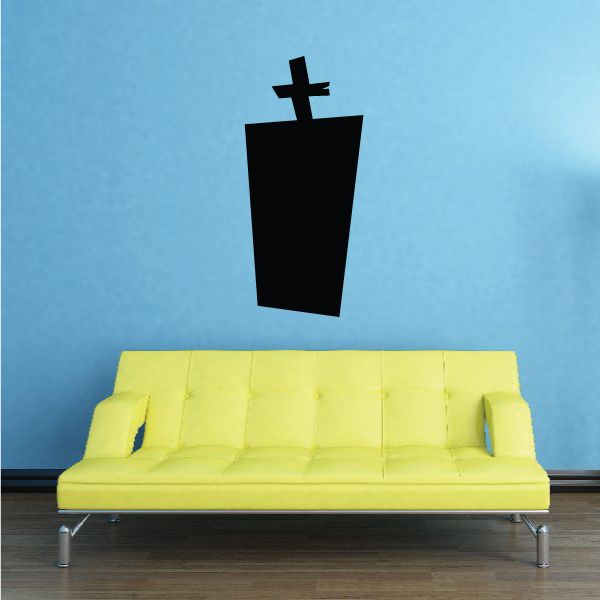 Halloween Epitaph Cross Silhouette Tombstone Decal – Vinyl Disorder