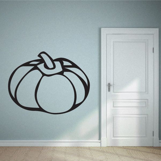 Image of Halloween Simple Oblong Pumpkin Decal