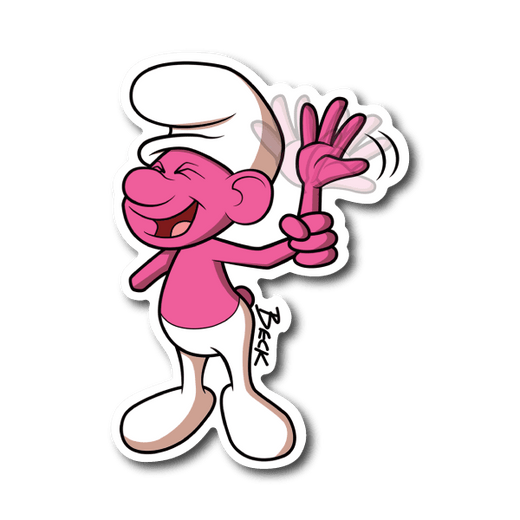 Handy Smurf Vinyl Sticker 02