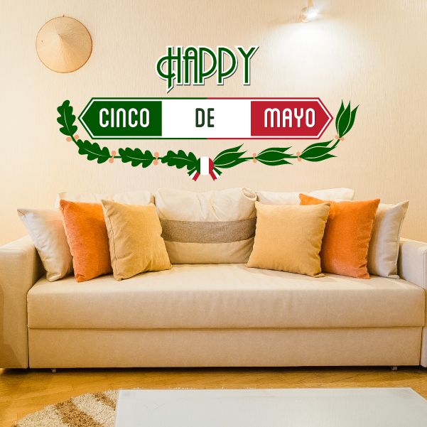 Image of Happy Cinco De Mayo Wall Decal - Vinyl Decal - Car Decal - Idcolor004