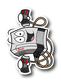 Happy Game Console Vinyl Sticker
