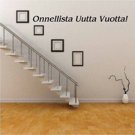 Image of Happy New Year Finnish Onnellista Uuta Vuotta Decal