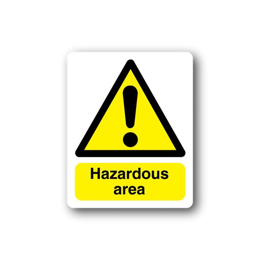 Image of Hazardous Area Sticker