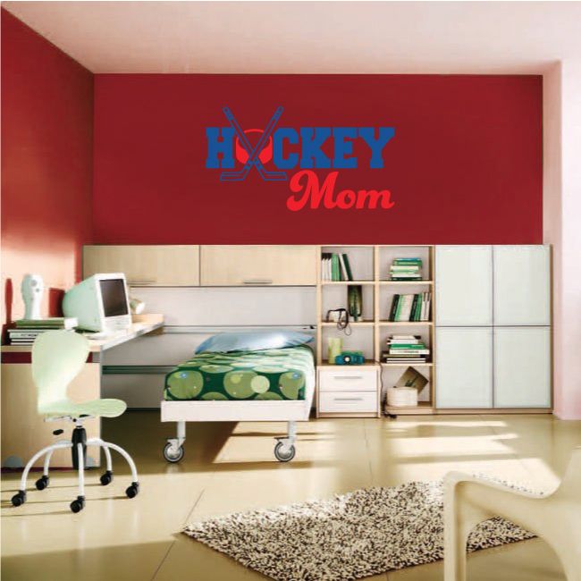 Image of Hockey Mom Wall Decal - Vinyl Decal - Car Decal - Vdcolor001