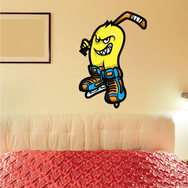 Image of Hockey Player Wall Decal - Vinyl Car Sticker - Uscolor003