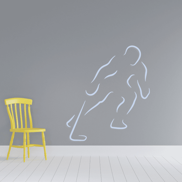 Image of Hockey Player Wall Decal - Vinyl Sticker - Car Sticker - Die Cut Sticker - CDSCOLOR011