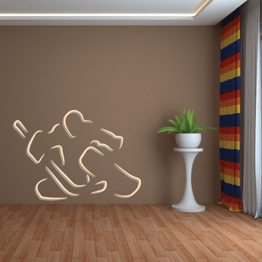 Image of Hockey Player Wall Decal - Vinyl Sticker - Car Sticker - Die Cut Sticker - CDSCOLOR039