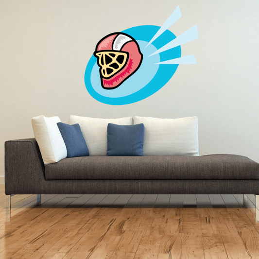 Image of Hockey Player Wall Decal - Vinyl Sticker - Car Sticker - Die Cut Sticker - CDSCOLOR177