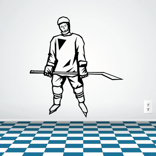 Image of Hockey Wall Decal - Vinyl Decal - Car Decal - SM007