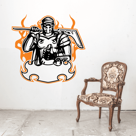 Image of Hockey Wall Decal - Vinyl Sticker - Car Sticker - Die Cut Sticker - SMcolor001