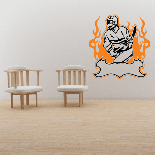 Image of Hockey Wall Decal - Vinyl Sticker - Car Sticker - Die Cut Sticker - SMcolor007
