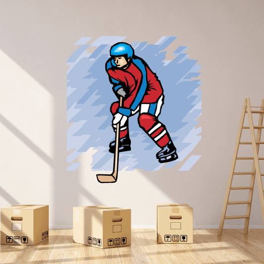 Image of Hockey Wall Decal - Vinyl Sticker - Car Sticker - Die Cut Sticker - SMcolor009