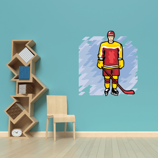 Image of Hockey Wall Decal - Vinyl Sticker - Car Sticker - Die Cut Sticker - SMcolor013