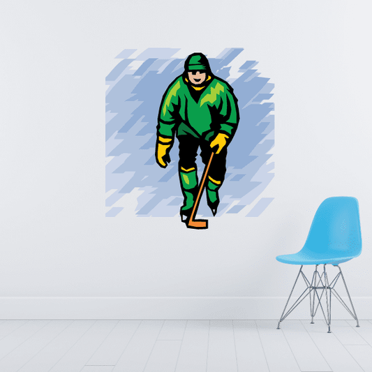 Image of Hockey Wall Decal - Vinyl Sticker - Car Sticker - Die Cut Sticker - SMcolor017