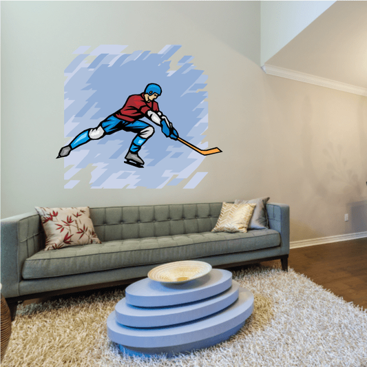 Image of Hockey Wall Decal - Vinyl Sticker - Car Sticker - Die Cut Sticker - SMcolor019