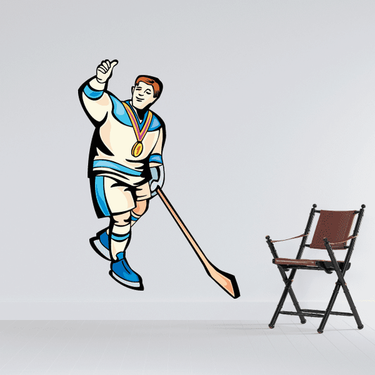 Image of Hockey Wall Decal - Vinyl Sticker - Car Sticker - Die Cut Sticker - SMcolor023