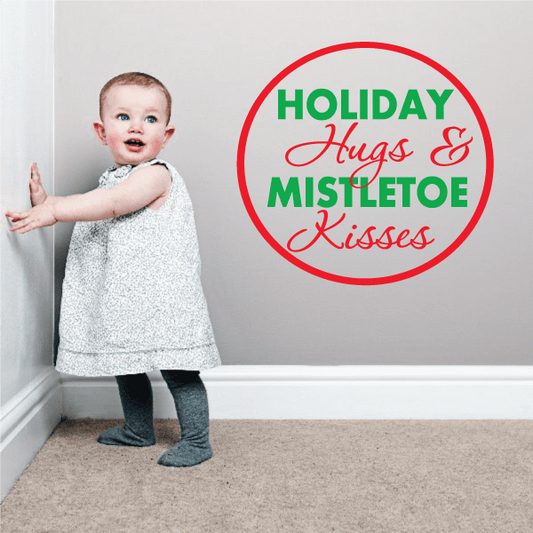 Image of Holidays and Hugs Decal - Vinyl Decal - Car Decal - Vdcolor008