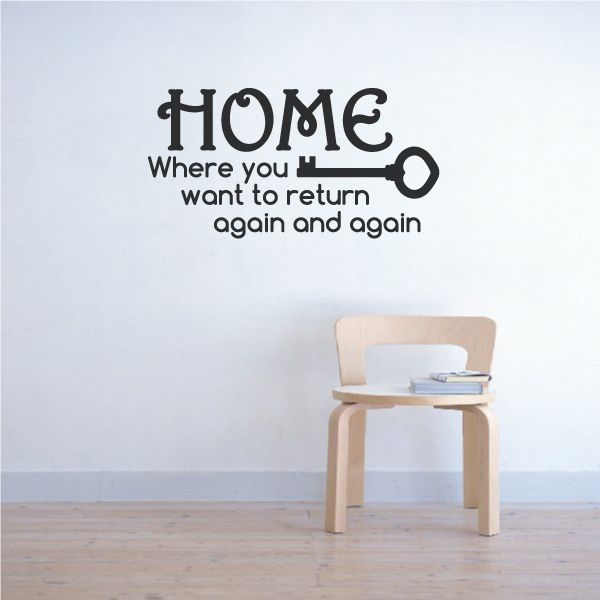 Image of Home Where you Want to Return again and again Wall Decal
