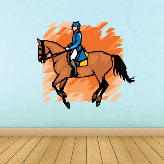 Image of Horse Racing Wall Decal - Vinyl Sticker - Car Sticker - Die Cut Sticker - SMcolor003