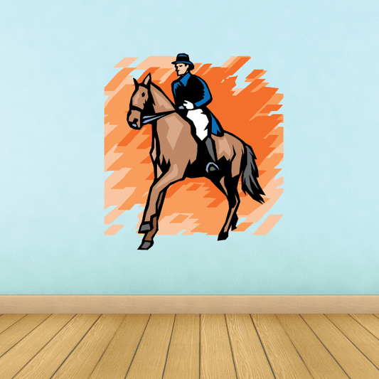 Image of Horse Racing Wall Decal - Vinyl Sticker - Car Sticker - Die Cut Sticker - SMcolor005