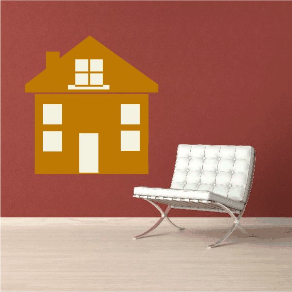 Image of House Building Wall Decal - Vinyl Decal - Car Decal - Idcolor009