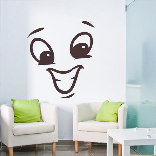 Image of Hyped Face Expression Wall Decal - Vinyl Decal - Car Decal - Idcolor069