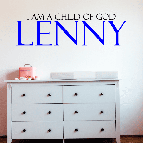 Image of I am a Child of God Wall Decal