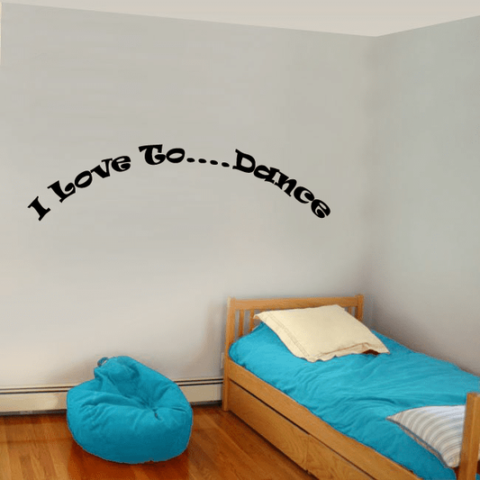Image of I love to Dance Wall Decal