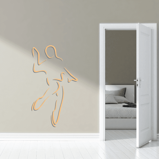 Image of Ice Skating Wall Decal - Vinyl Sticker - Car Sticker - Die Cut Sticker - CDScolor0011