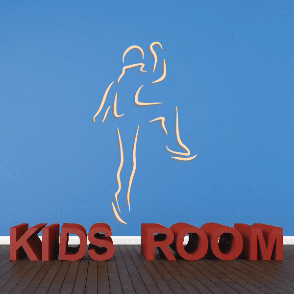 Image of Ice Skating Wall Decal - Vinyl Sticker - Car Sticker - Die Cut Sticker - CDScolor0024