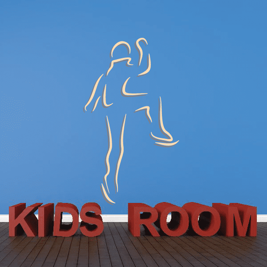 Image of Ice Skating Wall Decal - Vinyl Sticker - Car Sticker - Die Cut Sticker - CDScolor0024