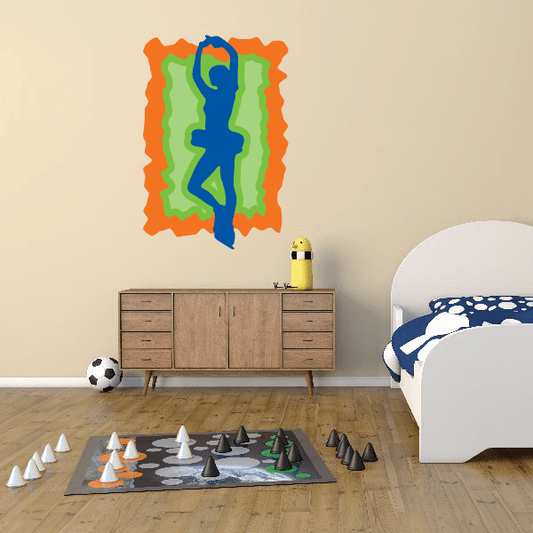 Image of Ice Skating Wall Decal - Vinyl Sticker - Car Sticker - Die Cut Sticker - CDScolor0045