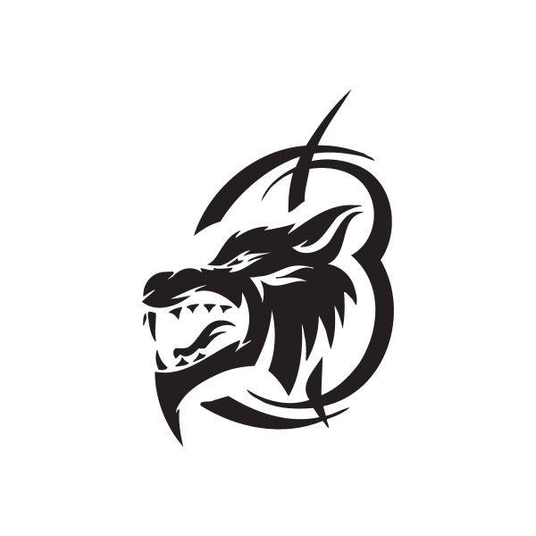 Image of Insidious Style Wolf Head Decal