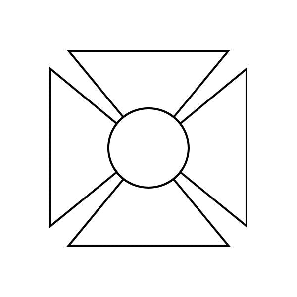 Image of Iron Cross outline Decal