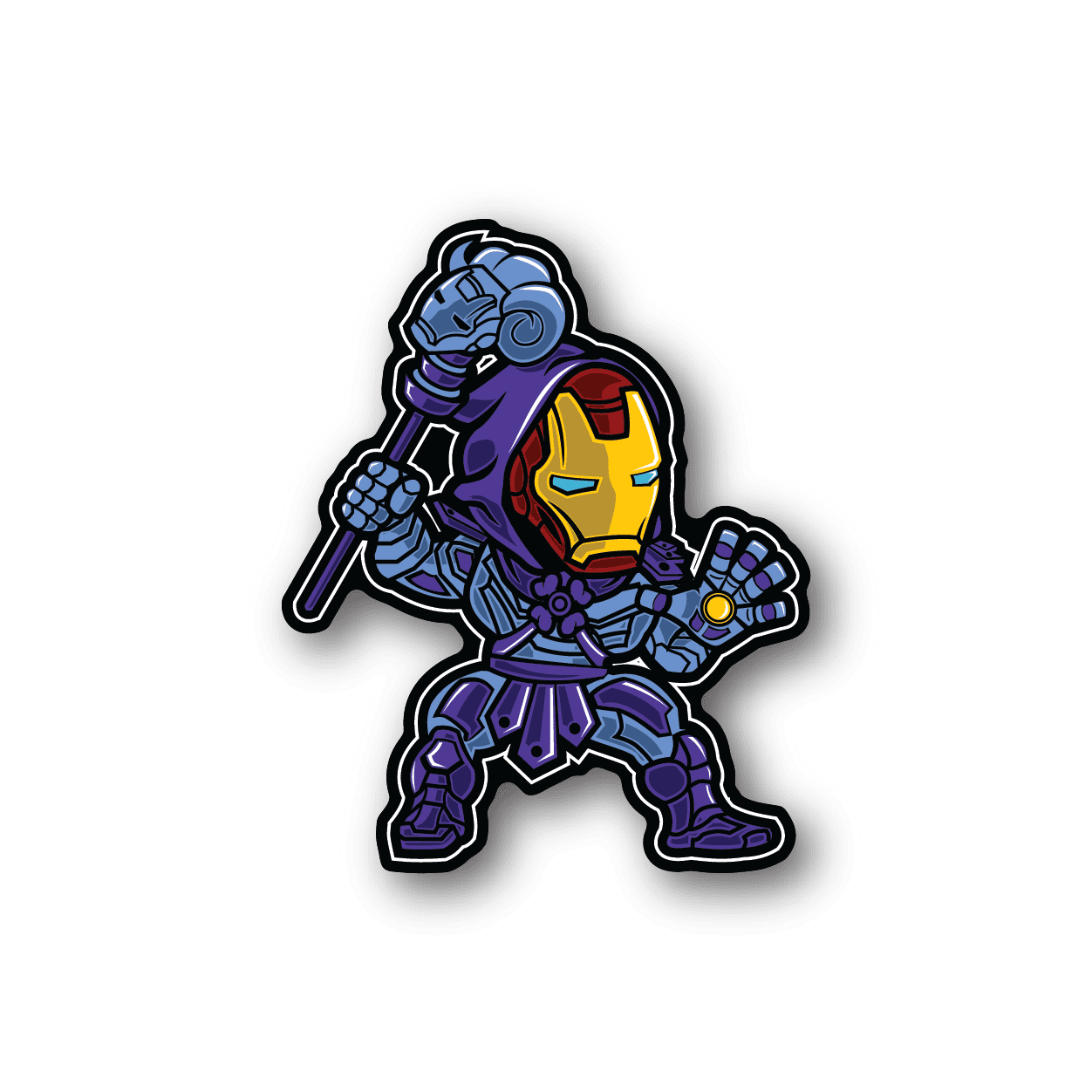 Image of Iron Skeletor Sticker
