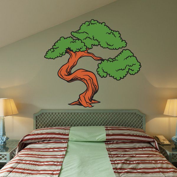 Image of Japanese Symbol Bonsai Wall Decal - Vinyl Car Sticker - Uscolor003