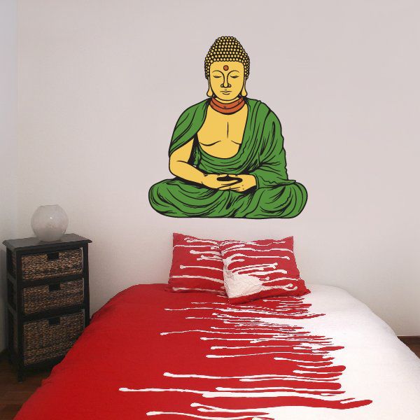 Image of Japanese Symbol Buddha Wall Decal - Vinyl Car Sticker - Uscolor007