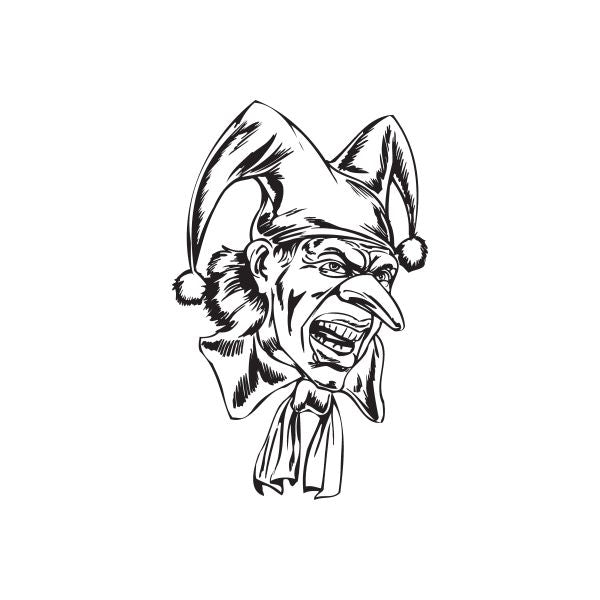 Image of Jester with Long Tie Decal